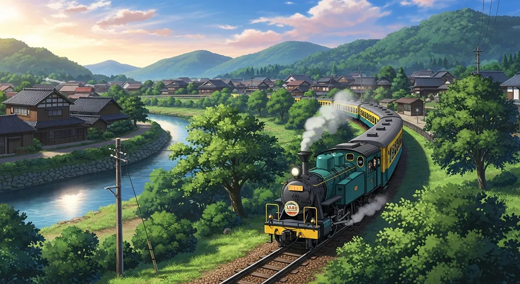Japanese anime train ultra HD wallpaper for desktop and notebook screens