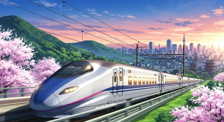 Japanese anime train ultra HD wallpaper for desktop and notebook screens