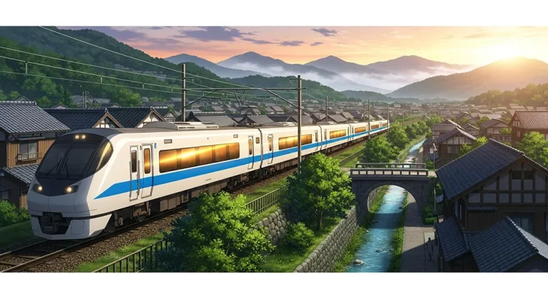 High-quality anime train 4K wallpaper image for desktop monitor backgrounds