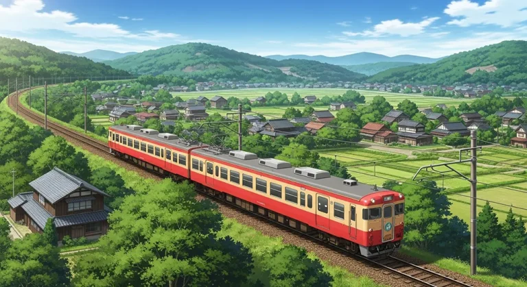 Ultra HD anime train 4K wallpaper design for desktop monitors and laptops