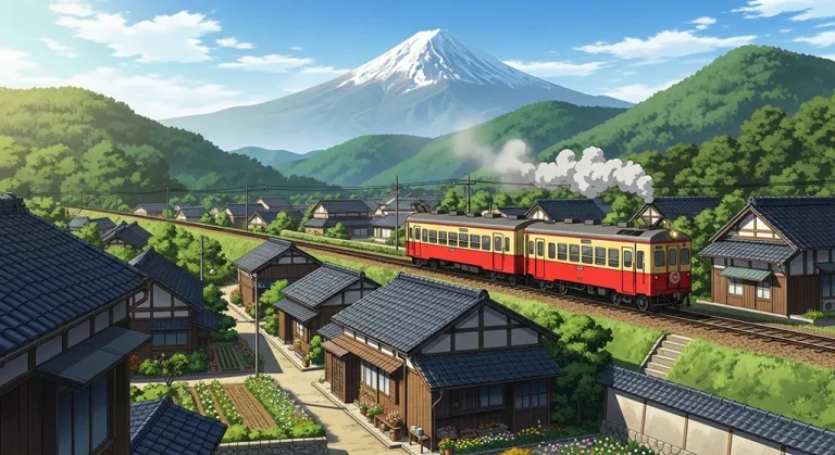 Anime train wallpaper in 4K resolution, perfect for laptop and desktop setup