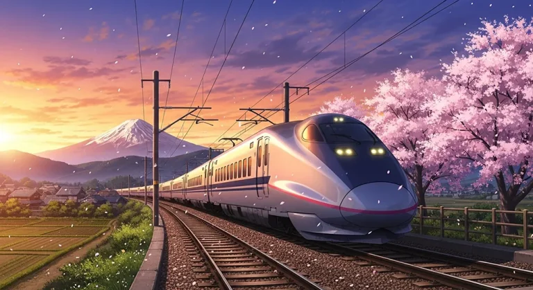 Anime train HD 4K wallpaper for laptop background and desktop display