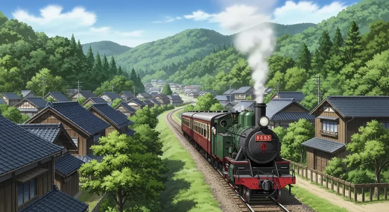 High-quality anime train ultra HD wallpaper in 4K resolution for computers