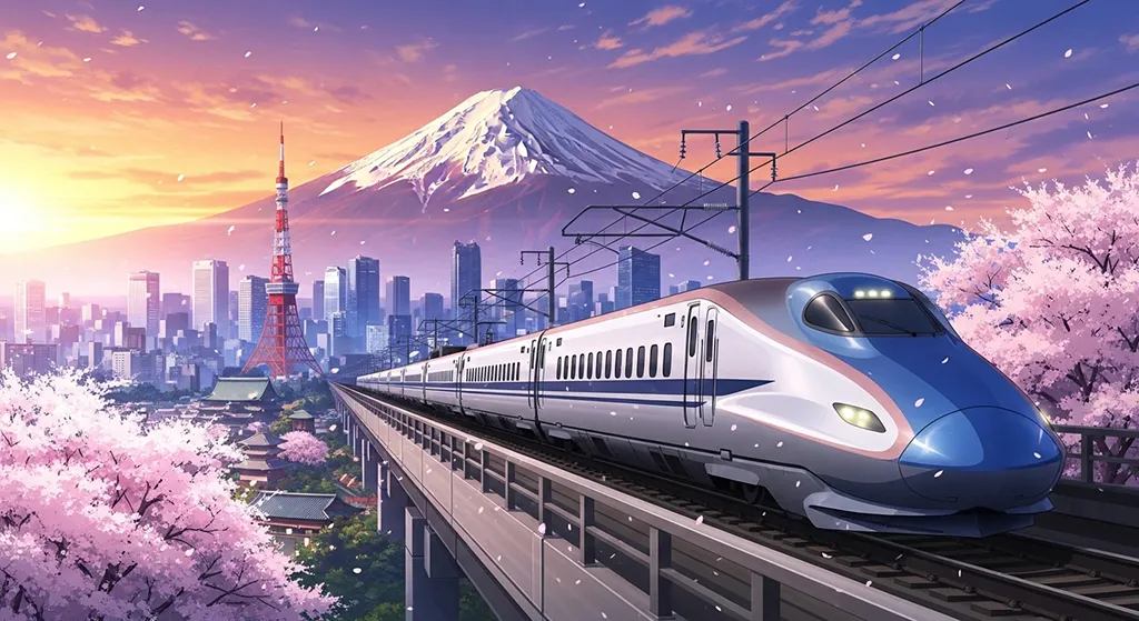 High-quality anime train 4K wallpaper image for desktop monitor backgrounds