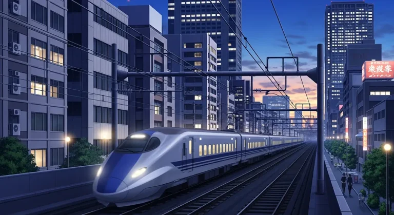 Anime train in 4K resolution wallpaper, optimized for desktop PC and notebook