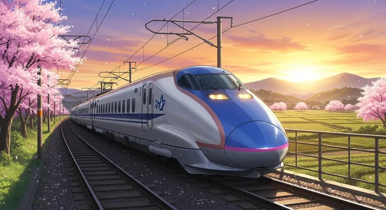 Anime train HD 4K wallpaper for laptop background and desktop display