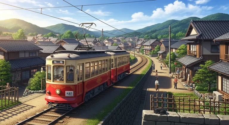 Anime train 4K HD wallpaper image for widescreen desktop PCs and laptops