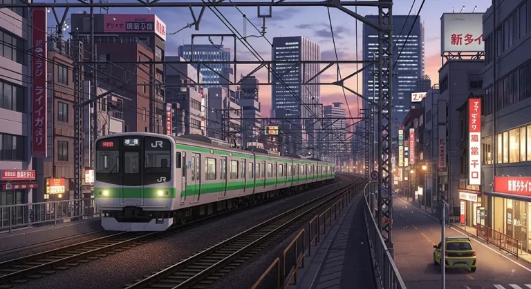 Ultra HD anime train 4K wallpaper design for desktop monitors and laptops