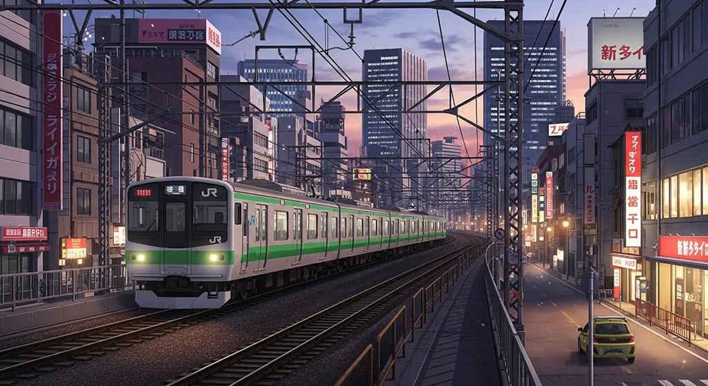 Ultra HD anime train 4K wallpaper design for desktop monitors and laptops