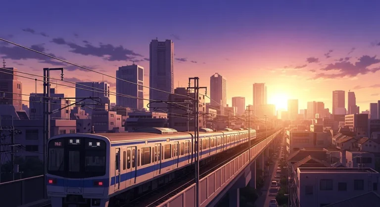 Ultra sharp anime train 4K desktop wallpaper image for widescreen laptops