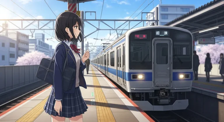 Anime railway 4K desktop wallpaper, perfect for PC and laptop use