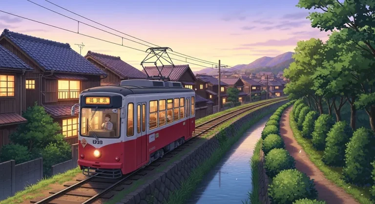Anime railway 4K desktop wallpaper, perfect for PC and laptop use