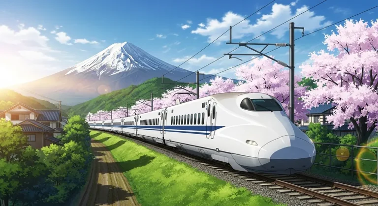 Anime train detailed 4K desktop wallpaper, high-resolution background image