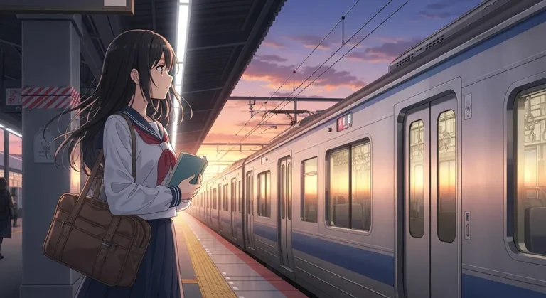 Anime train ultra HD desktop wallpaper in 4K resolution for computer screens