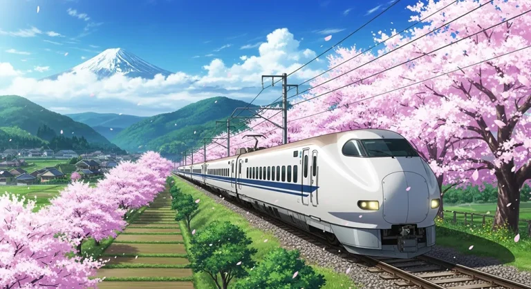Anime train HD 4K wallpaper for laptop background and desktop display