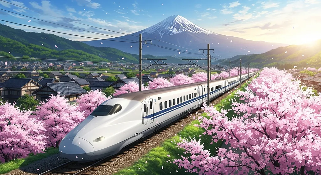 Anime railway 4K desktop wallpaper, perfect for PC and laptop use