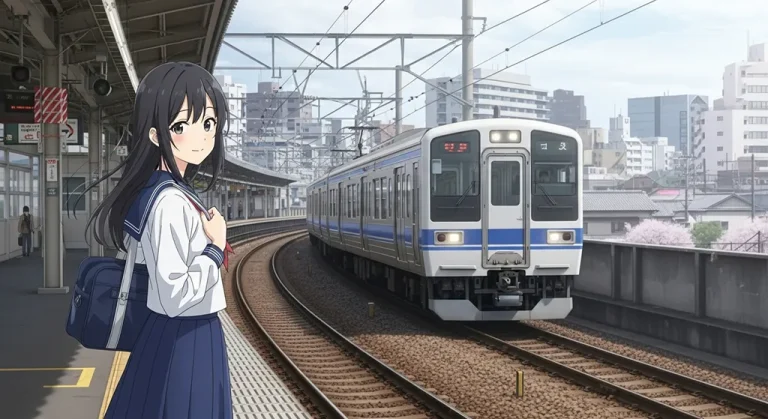 Anime train HD 4K wallpaper for laptop background and desktop display