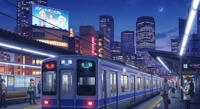 Cool anime train 4K wallpaper design for laptops and desktop PCs