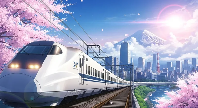 Anime train 4K wallpaper for computer monitor and laptop background display