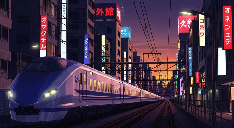 High-quality anime train ultra HD wallpaper in 4K resolution for computers