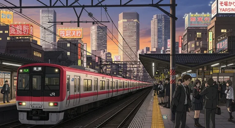 High-quality anime train ultra HD wallpaper in 4K resolution for computers