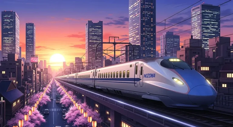 Japanese animation train 4K wallpaper, suitable for desktop PC and laptops