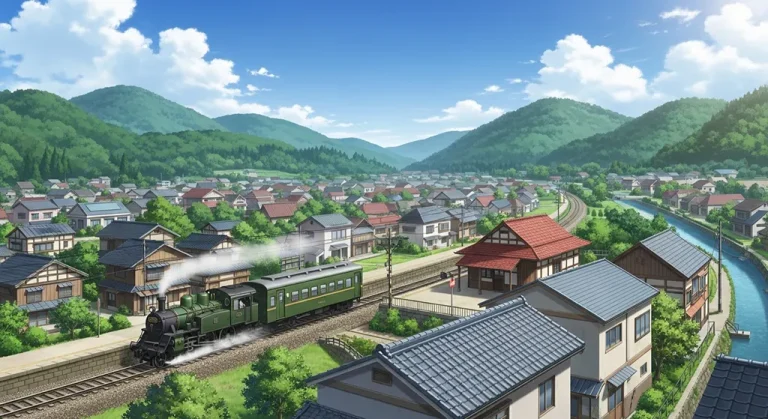 Japanese anime train ultra HD wallpaper for desktop and notebook screens