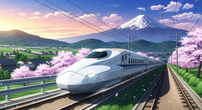Anime train detailed 4K desktop wallpaper, high-resolution background image