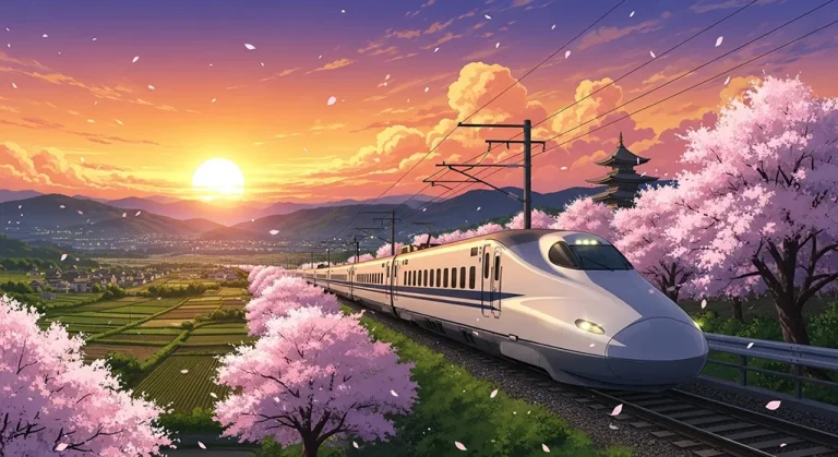 Anime train wallpaper in 4K resolution, perfect for laptop and desktop setup