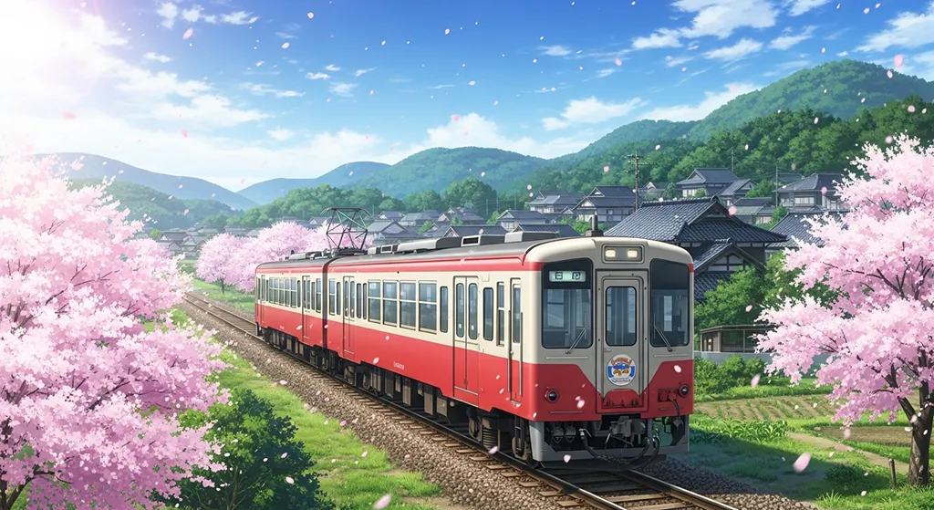 Ultra HD anime train 4K wallpaper for desktop computers and gaming laptops