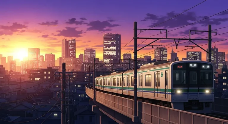 Ultra HD anime train 4K wallpaper for desktop computers and gaming laptops