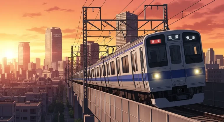 Ultra HD anime train 4K wallpaper for desktop computers and gaming laptops