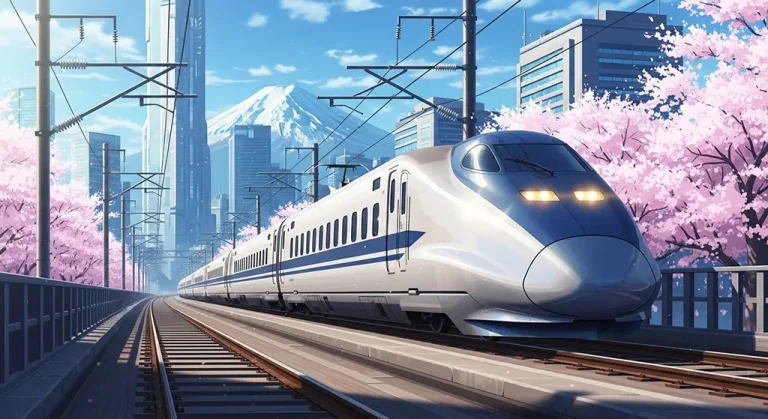Japanese animation train 4K wallpaper, suitable for desktop PC and laptops