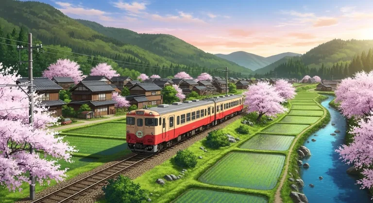 Anime train wallpaper in 4K resolution, perfect for laptop and desktop setup