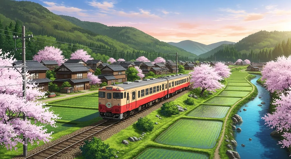 Anime train wallpaper in 4K resolution, perfect for laptop and desktop setup
