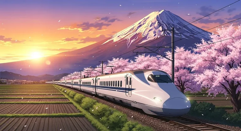 Cool anime train 4K wallpaper design for laptops and desktop PCs
