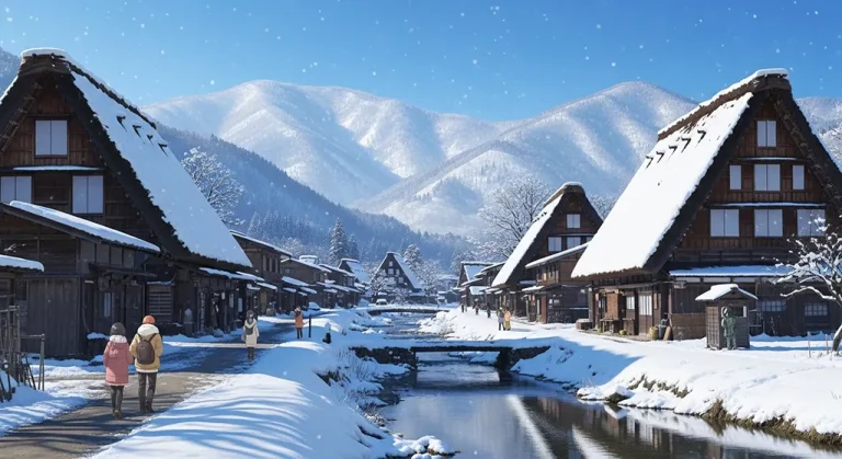Japanese anime countryside 4K background image for widescreen laptops and PCs
