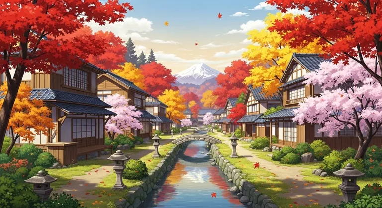 Anime countryside 4K desktop wallpaper, perfect for PC and laptop use