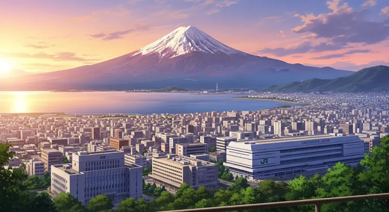 Anime city ultra HD desktop wallpaper in 4K resolution for computer screens