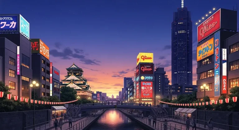 Anime city 4K HD wallpaper image for widescreen desktop PCs and laptops