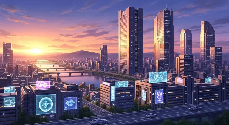 Ultra HD anime city 4K wallpaper for desktop computers and gaming laptops