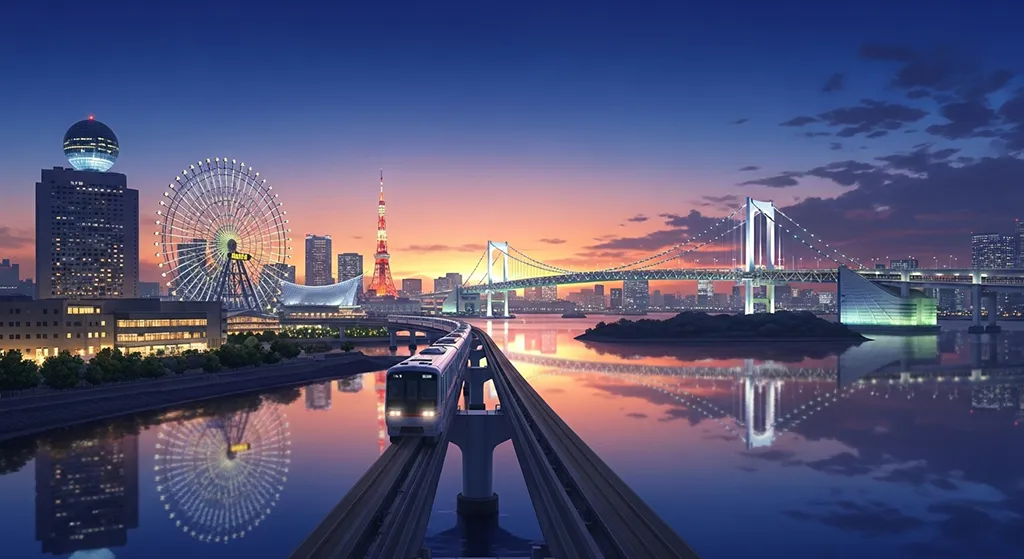Anime city 4K wallpaper for computer monitor and laptop background display