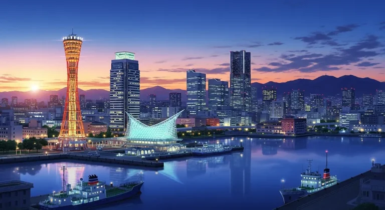 High-quality anime city ultra HD wallpaper in 4K resolution for computers