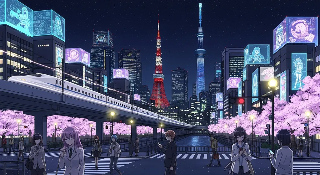 Ultra HD anime city 4K wallpaper design for desktop monitors and laptops