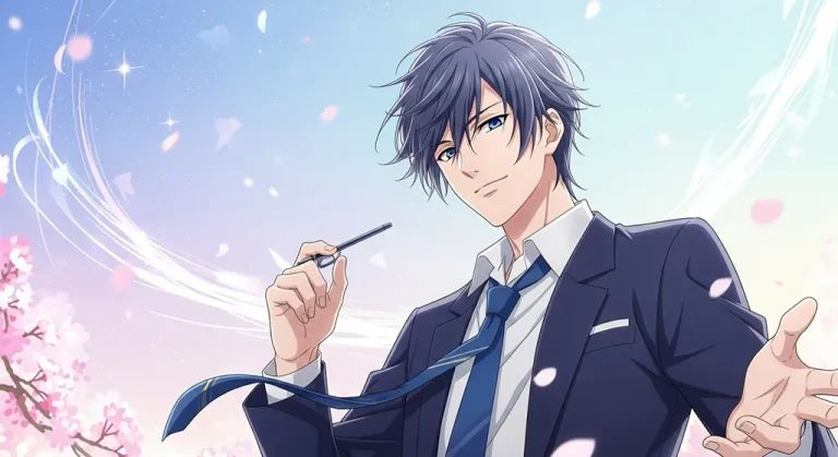 Cool anime boy 4K wallpaper design for laptops and desktop PCs