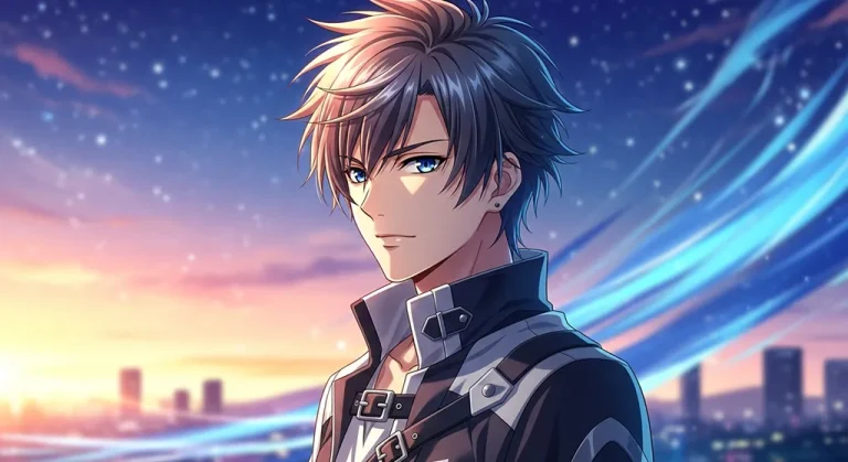 Stylish anime boy desktop wallpaper, 4K ultra HD for laptop display
