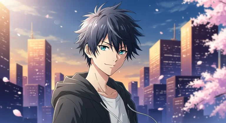 Anime boy aesthetic wallpaper for laptop and desktop in 4K resolution