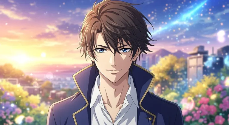 Anime boy detailed 4K desktop wallpaper, high-resolution background image