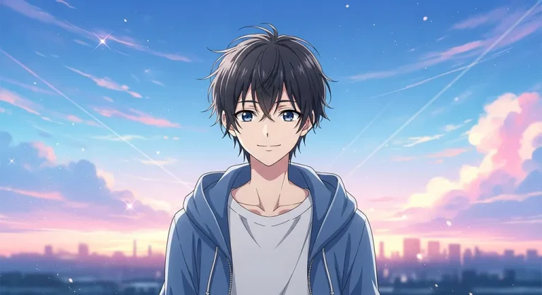 Stylish anime boy desktop wallpaper, 4K ultra HD for laptop display