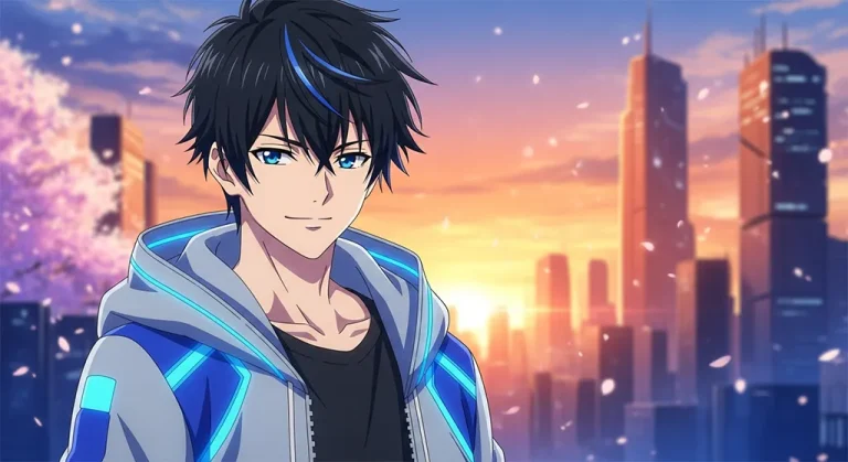 Anime boy wallpaper in 4K resolution, perfect for laptop and desktop setup